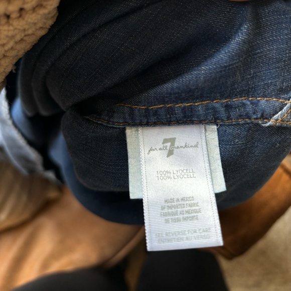 7 FOR ALL MANKIND | denim tank | size large - Picture 5 of 5